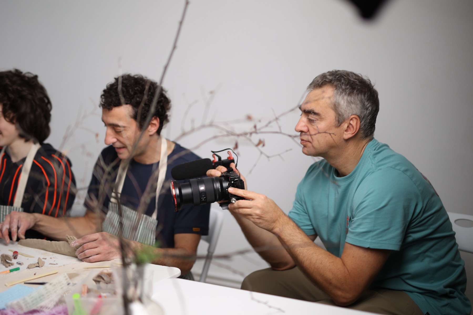 Александр Левицкий за работой